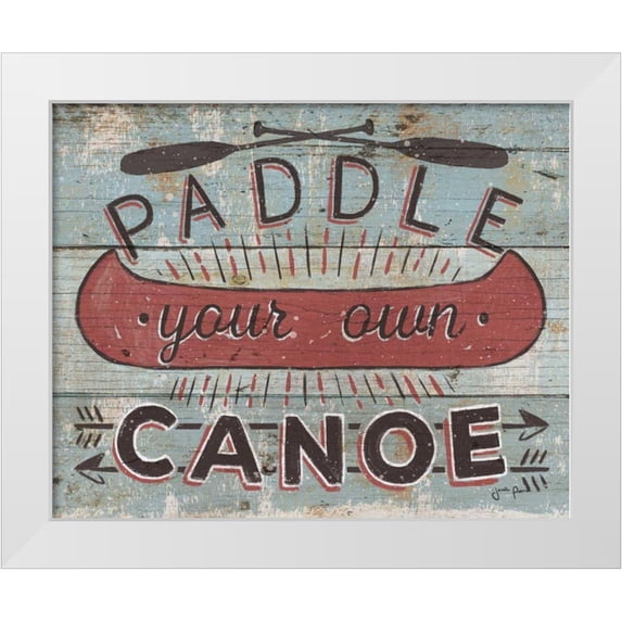Penner, Janelle 31x26 White Modern Wood Framed Museum Art Print Titled - Cabin Fever II