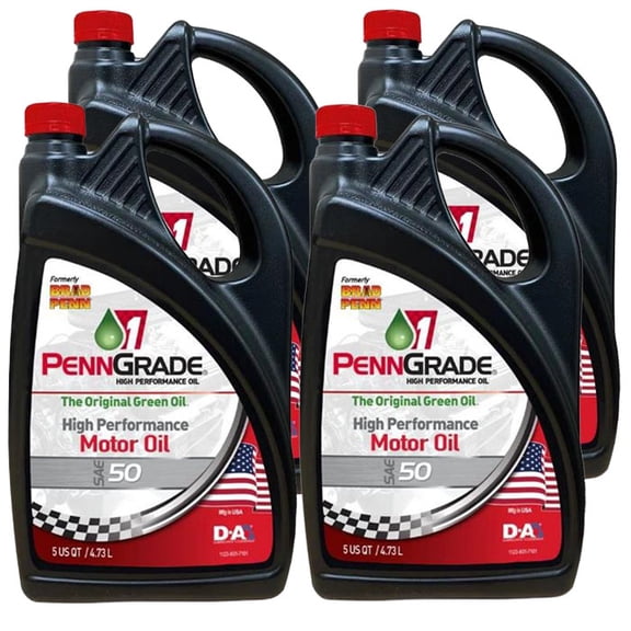PennGrade Motor Oil 71150 - 50w Racing Oil Case 4X5 Quart Bottles
