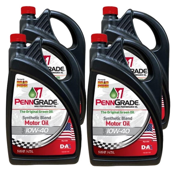 PennGrade Motor Oil 71440 10w40 Racing Oil Case 4, 5 Quart Bottle