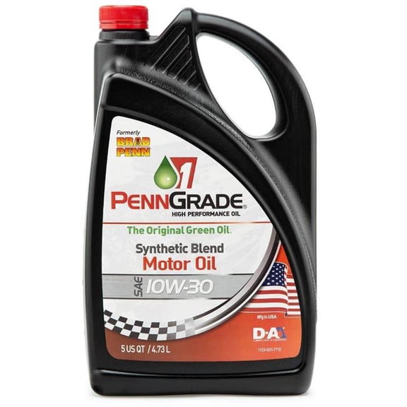 PennGrade Motor Oil 71500 10w30 Racing Oil 5 Quart Bottle