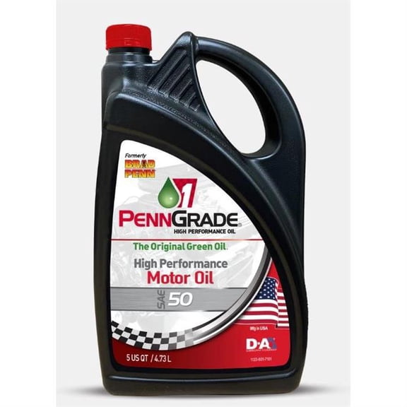 Penngrade Motor Oil SAE 50 5 Quart Quanity 1