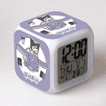 Penngyun Digital Alarm Clock for Kids, Sanrio Pattern 7 LED Color