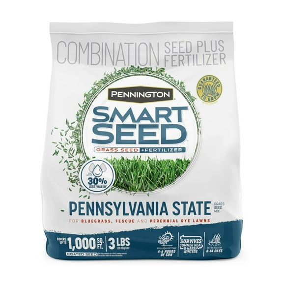 Pennington 100543714 Smart Seed Pennsylvania State Grass Mix 3 lb, Black Label E11