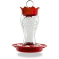 thumbnail image 1 of Pennington 28 oz Capacity Decorative Glass Red Hummingbird Feeder, 1 of 10