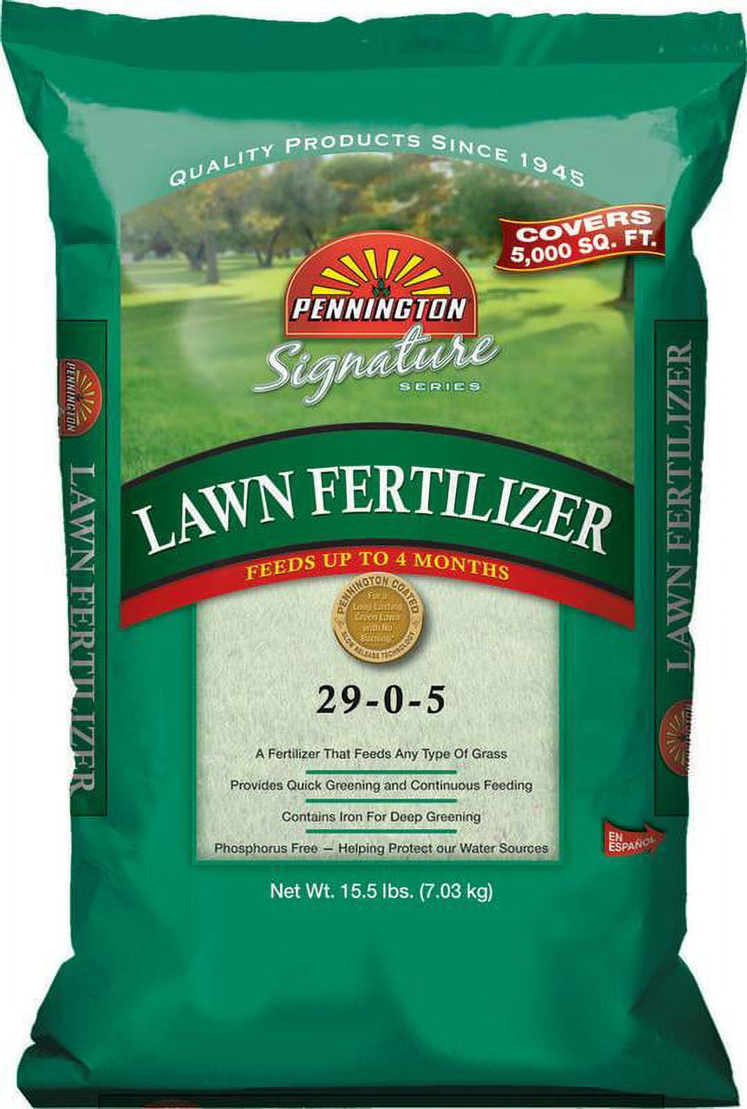 Pennington 423403 Signature Lawn Fertilizer, 29-0-5, 15.5 lbs