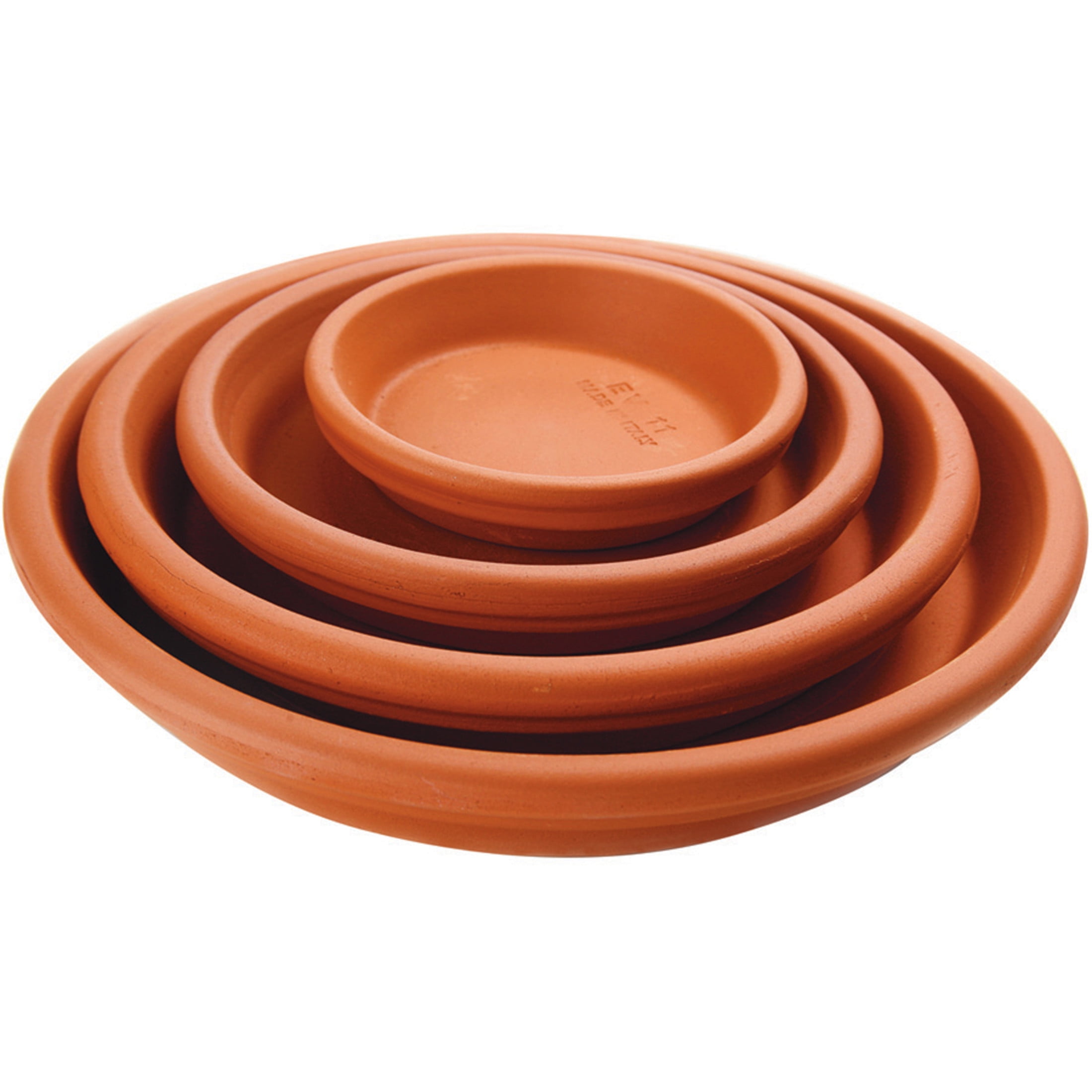 Pennington 8 inch Terra Cotta Clay Standard Saucer, Red