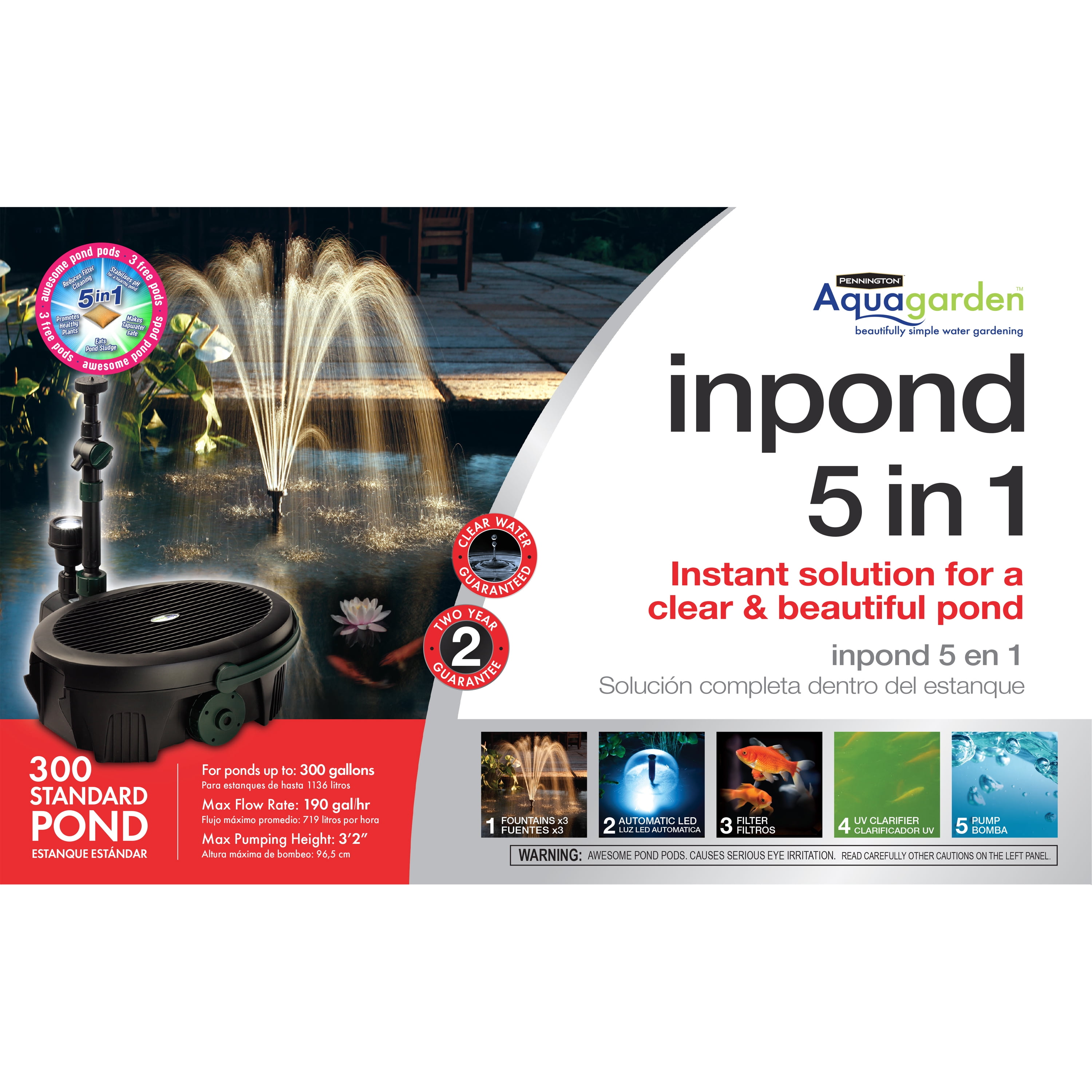 Pennington Aqua Garden All-in-One Kit 190-GPH Electric Pennington Aqua Garden All-in-One Kit 190-GPH Electric