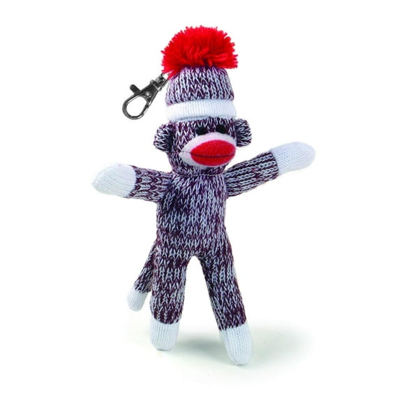 Pennington Bear Company Original Sock Monkey Keychain 7 inch