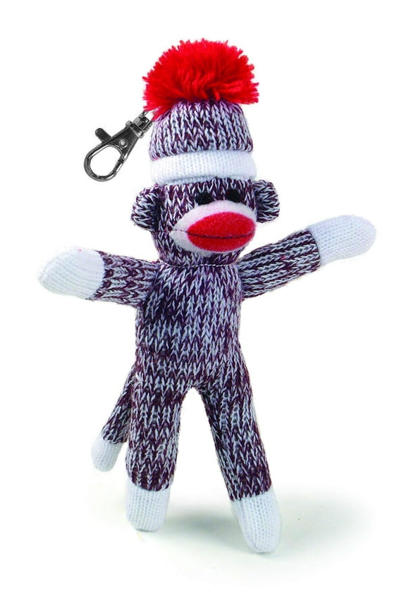 Original Sock Monkey Keychain 7 inch