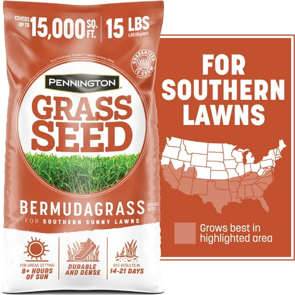 Pennington Bermudagrass Grass Seed, for Full Sun, 15 lb.