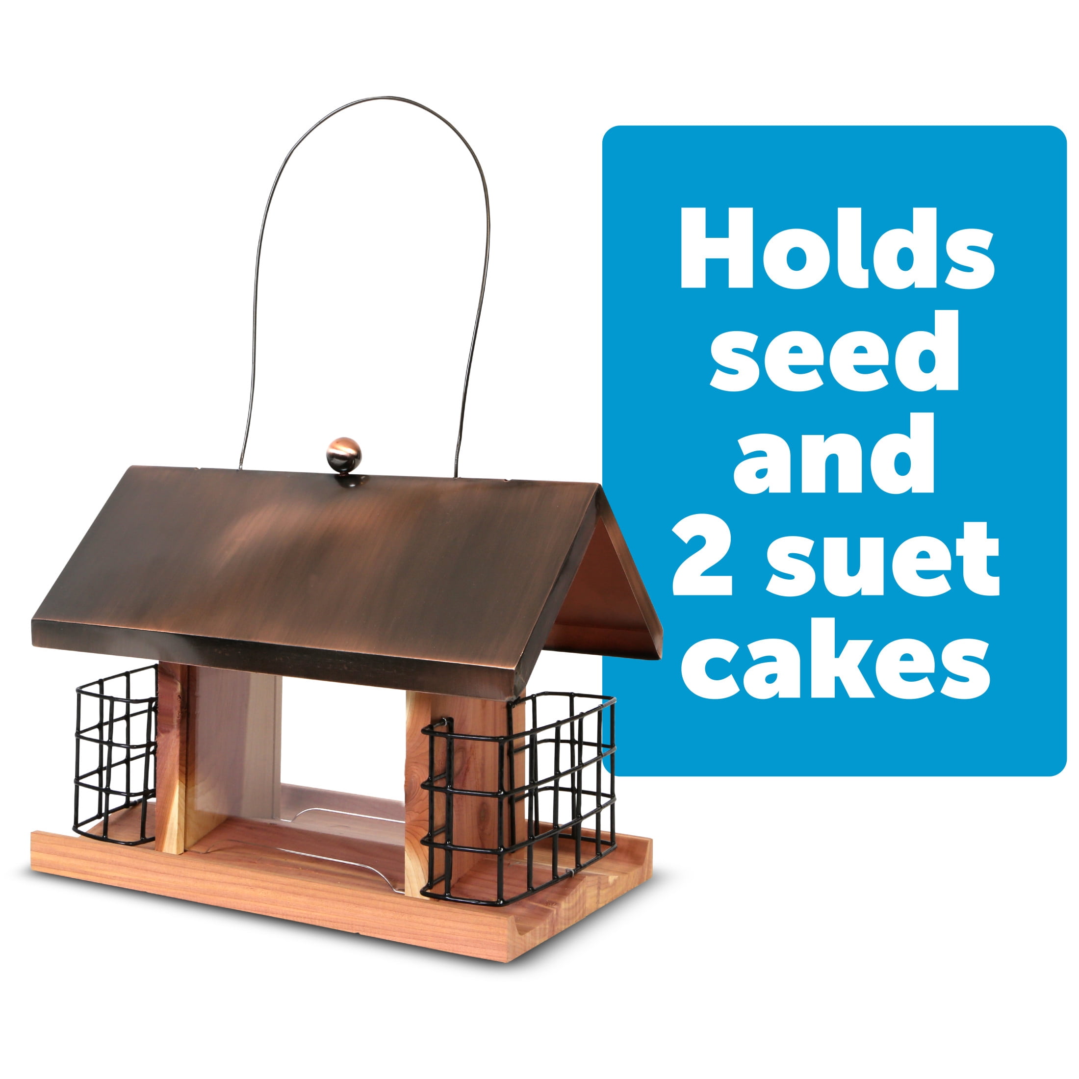 Pennington Cedar Copper Roof Cafe Bird Feeder 2.5 Pounds