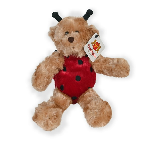 Pennington Bear Company Classic Costume Teddy Bear Plush, Ladybug, 10" inch