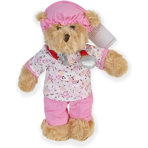 Pennington Bear Company Classic Costume Teddy Bear Plush, Scrubs Pink, 10" inch, Doctor & Nurse