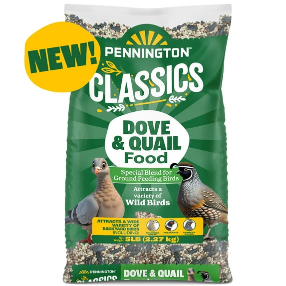Pennington Classics Dove & Quail Food, Wild Bird Seed Mix, 5 Pounds