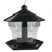 Pennington Earth Smart, Black Recycled Plastic Hopper Wild Bird Feeder, Extra Large 6 lb. Capacity, 11.5" Tall