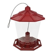 Pennington Earth Smart Red Recycled Resin Grand Ecozebo Wild Bird Feeder, Jumbo 10 lb. Capacity, 1 Pack