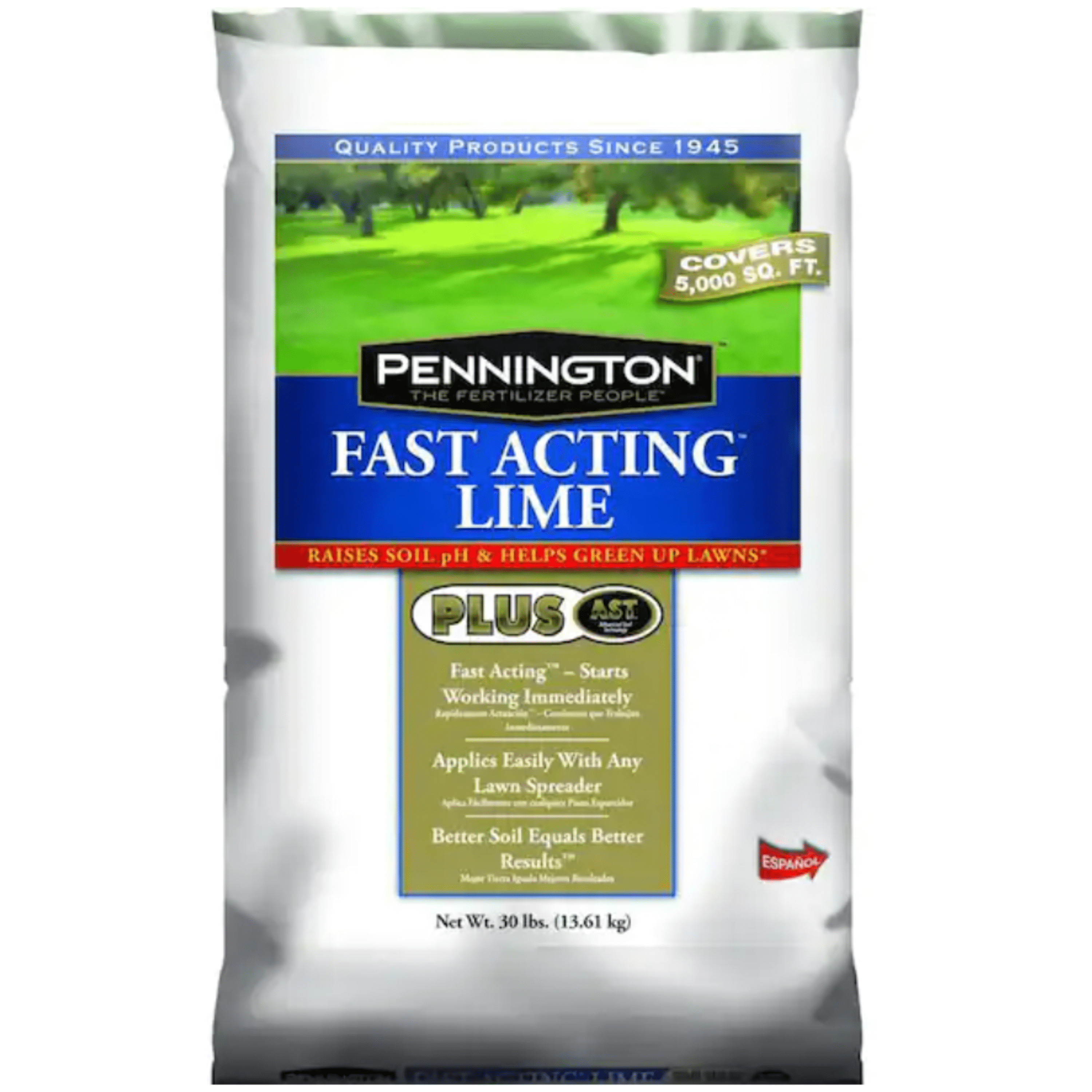 Pennington Fast Acting Lime Plus Soil Conditioner Mineral Supplement, 30 lbs.