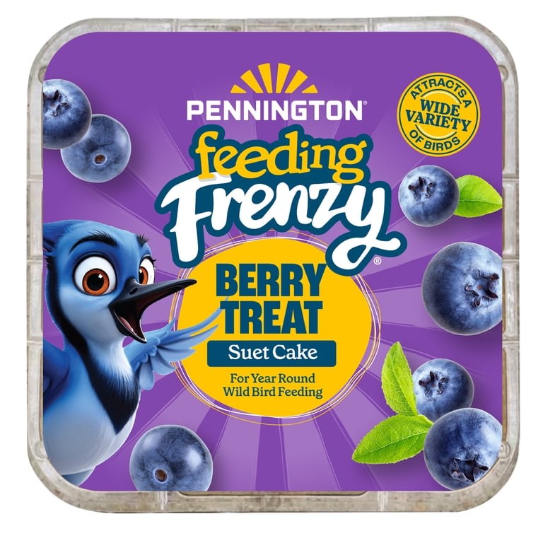 Pennington Feeding Frenzy Berry Treat Suet, 11.75 oz Cake, Wild