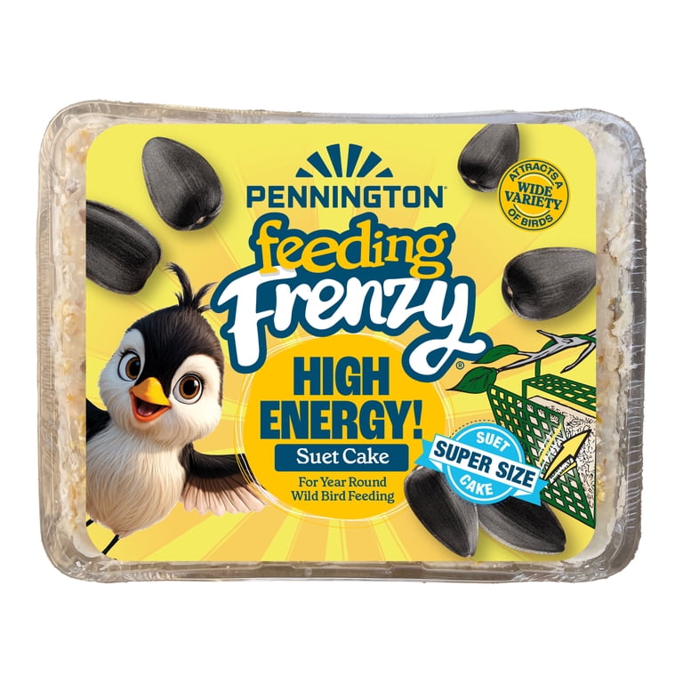 Pennington Feeding Frenzy High Energy Suet Super-Sized Cake, Wild