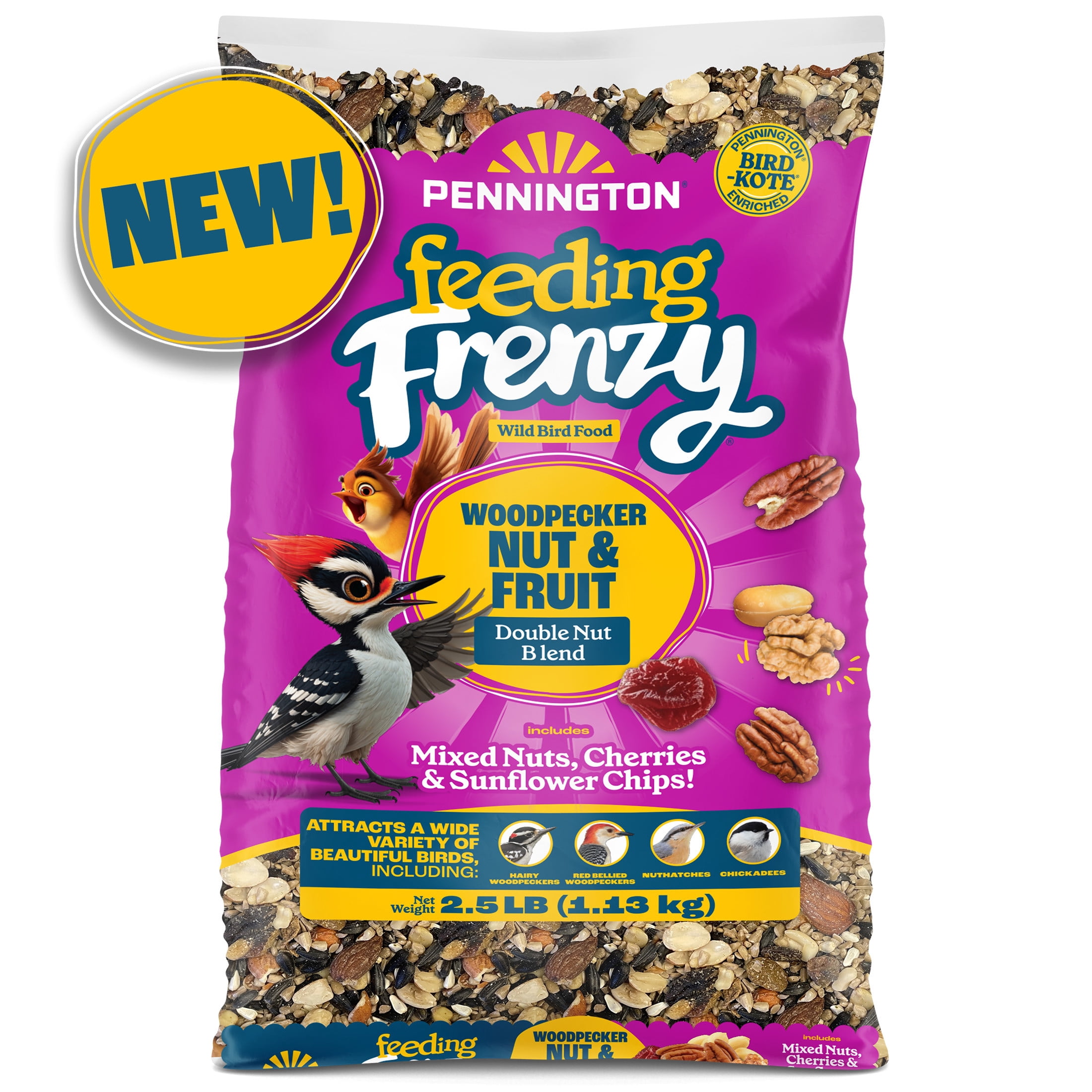 Pennington Feeding Frenzy Woodpecker Nut & Fruit Double Nut Blend