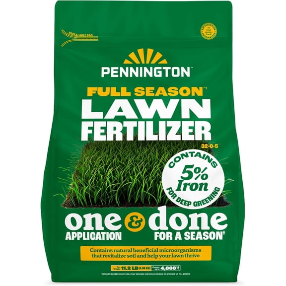 Pennington Full Season Lawn Fertilizer 32-0-5 4M 11.2lb