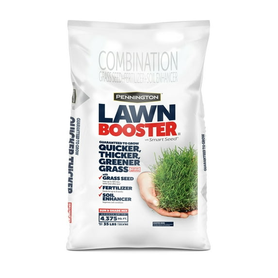 Pennington Lawn Booster Sun & Shade Grass Seed Mix, for Sun to Partial Shade, 35 lb.. 1 Pack