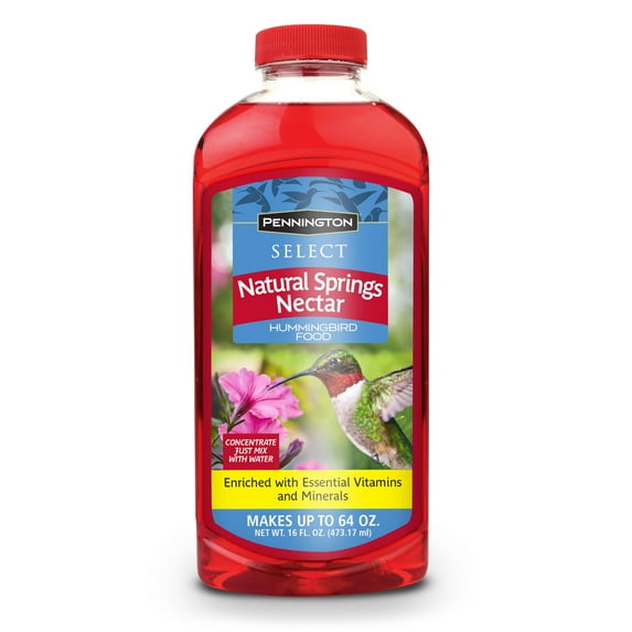 Pennington Natural Springs Nectar Hummingbird Food Concentrated Liquid, 16 Fl Oz, 1 Pack