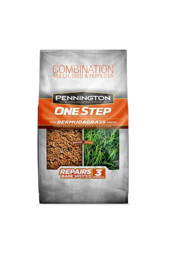 One Step Complete Bermuda Grass Seed Patch and Repair Mix, for Full Sun, 5 lb