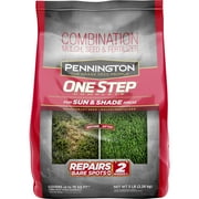 Pennington One Step Complete Patch and Repair Grass Seed and Fertilizer All in One Mix, for Sun to Partial Shade, New 5 lb Bag