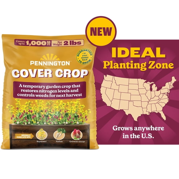 Pennington Cover Crop 2lb Grass Seed Mix for Stronger Garden Soil