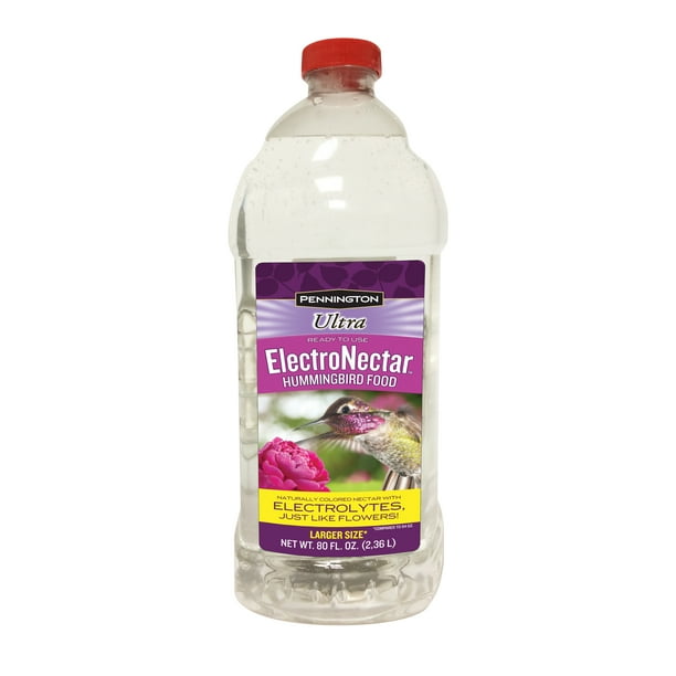 Pennington, Ready to Drink, Ultra Electro Nectar Clear Hummingbird Food, 80 oz. Bottle, 1 Pack