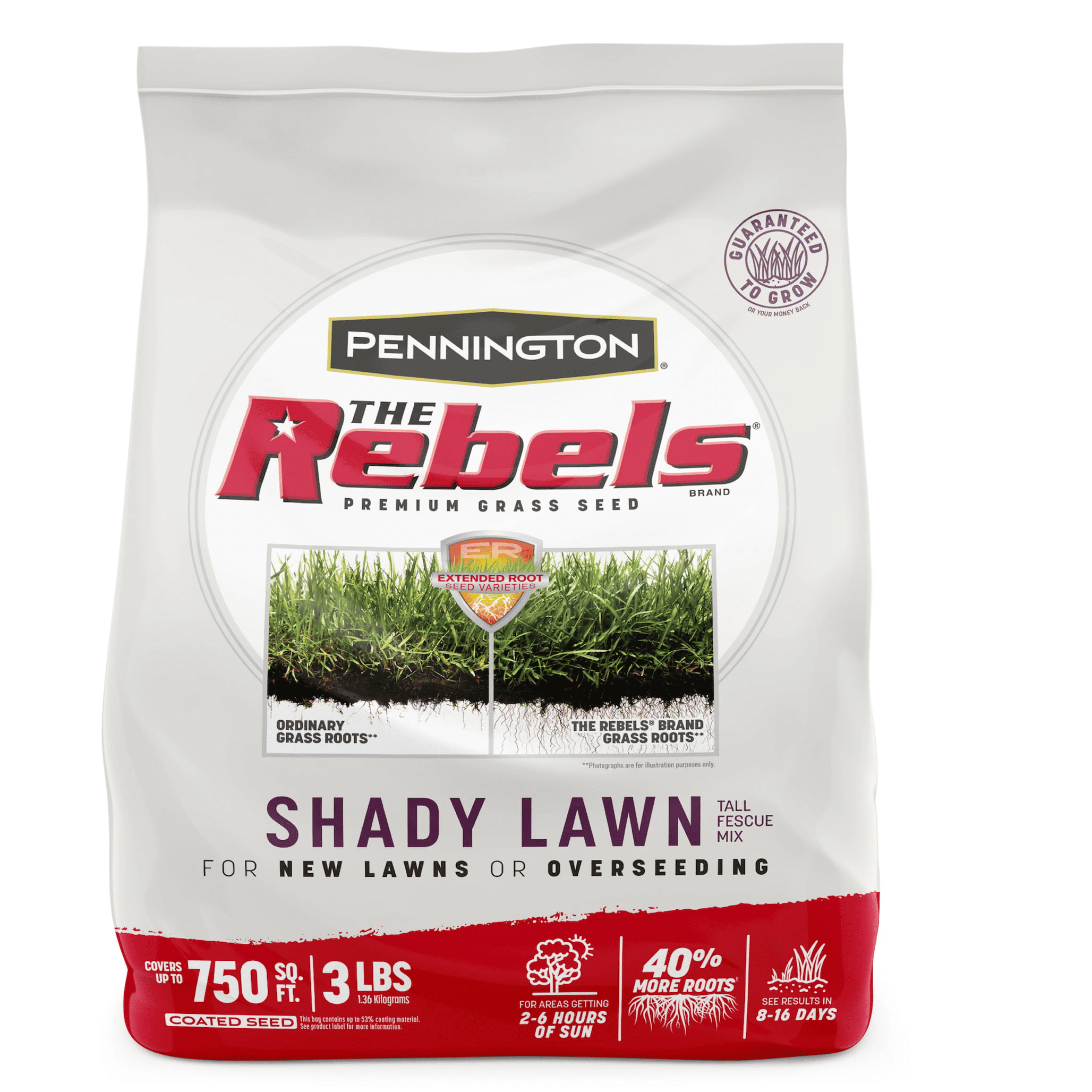 Pennington Rebels Shady Lawn Grass Seeds Mix, for Moderate to Heavy
