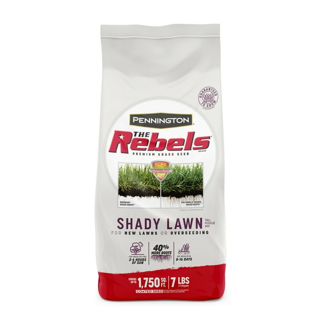 Pennington Rebels Shady Lawn Grass Seeds Mix, for Moderate to Heavy Shade, 7 lb.