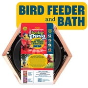 Pennington Red Cedar 2 in 1 Wild Bird Bath and Wild Bird Feeder, 4 lb. Capacity