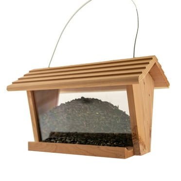 Pennington Red Cedar Natures Friend Hopper Bird Feeder, 3 lb Capacity