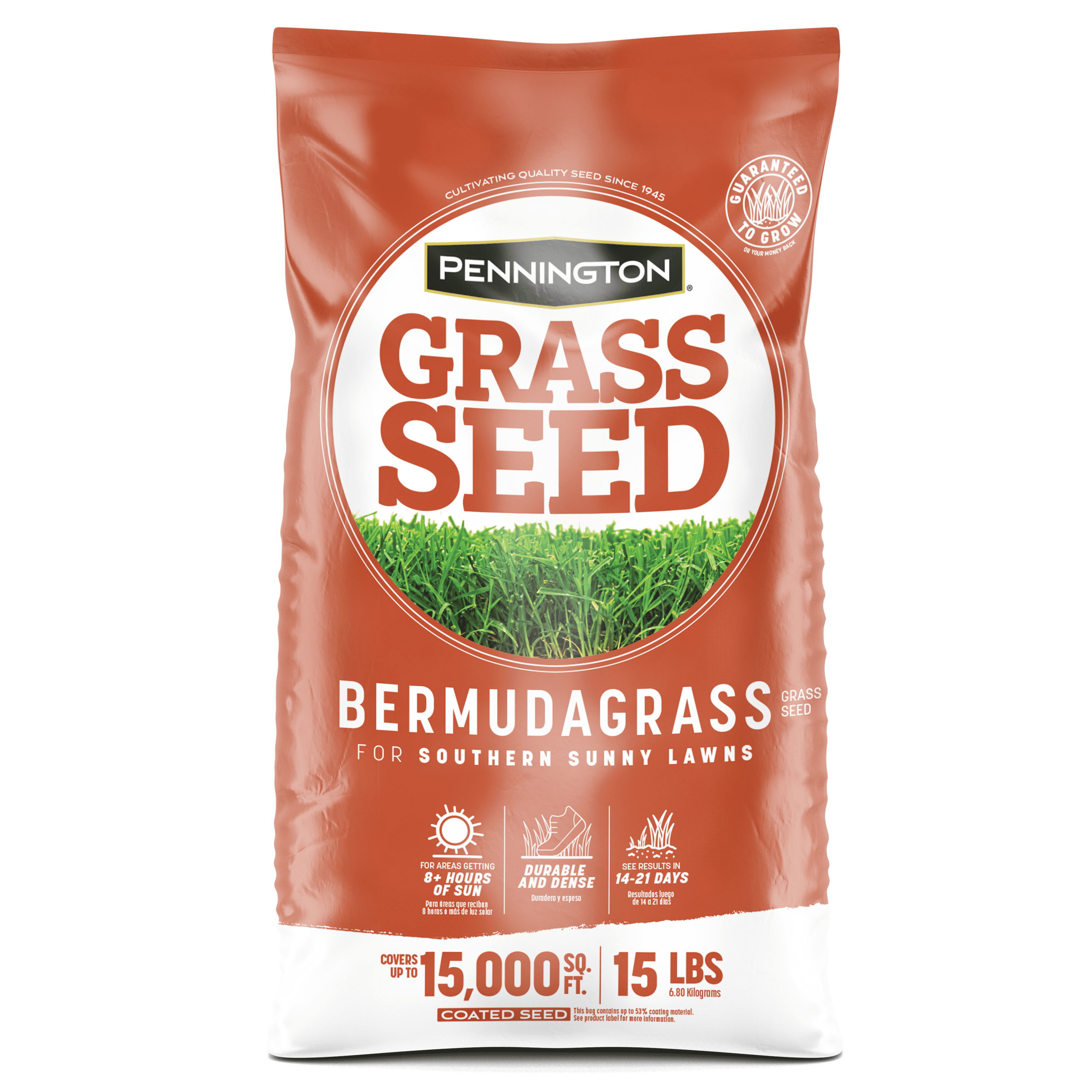 Pennington Sahara Southern Bermudagrass Grass Seed, for Full Sun, 15 lb