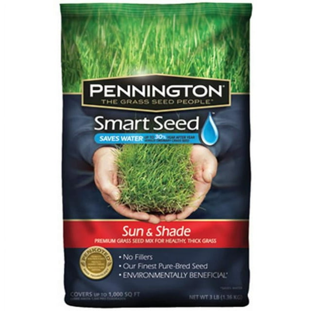Pennington Seed 100086838 3 lbs. Smart Seed Sun & Shade North Premium Grass Seed
