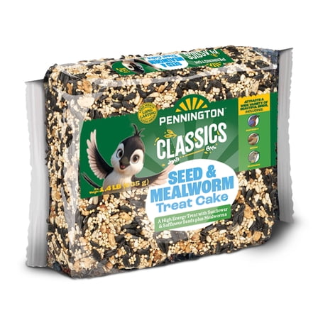Pennington Classics Seed & Mealworm Treat Cake 1.4 Pounds