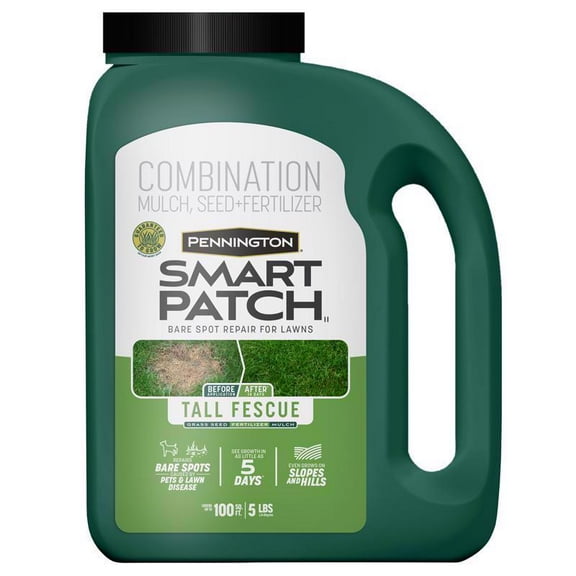 Pennington Smart Patch Tall Fescue Grass Seed Mix, for Sun to Partial Shade, 5 lb.