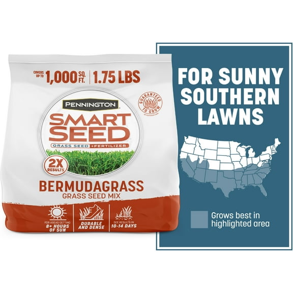 Pennington Smart Seed Bermudagrass Grass Seed Mix, for Full Sun, 1.75 lb.