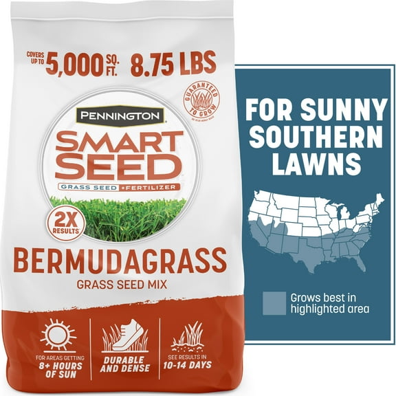 Pennington Smart Seed Bermudagrass Grass Seed Mix, for Full Sun, 8.75 lb.