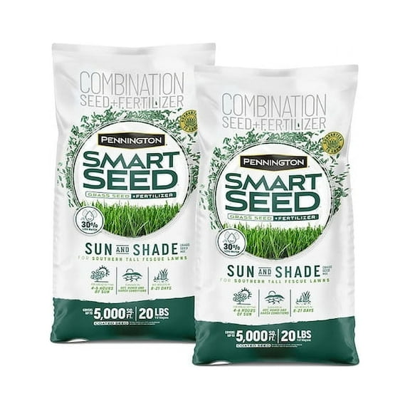 Pennington Smart Seed South Sun & Shade Grass Seed Mix 20 lb., 2 Pack