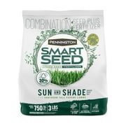 Pennington Smart Seed Sun & Shade Southern Lawn Grass Seed Mix, for Sun to Partial Shade, 3 lb.