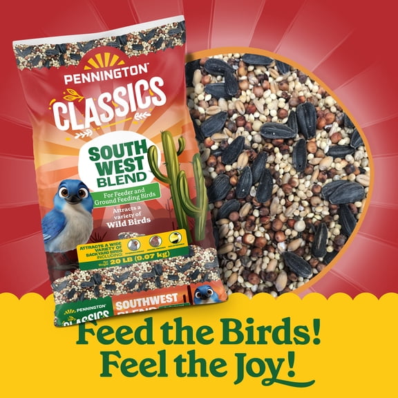 Pennington Southwest Blend Wild Bird Food, 20 lb. Bag, 1 Pack, Dry