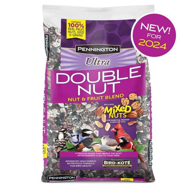 Pennington Ultra Double Nut & Fruit Blend, Wild Bird Seed and Feed, 2.5