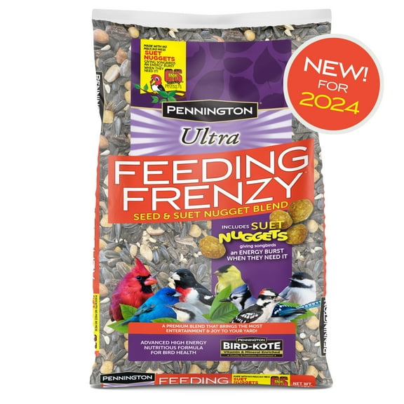 Pennington Ultra Feeding Frenzy Blend Dry Wild Bird Feed and Seed, 2.5 lb. Bag, 1 Pack