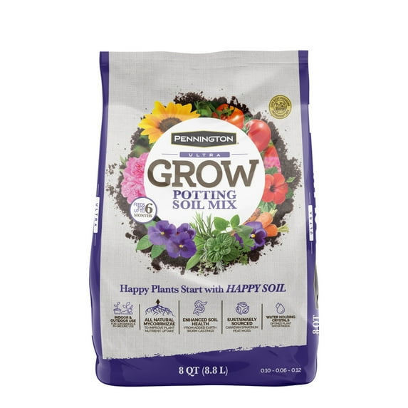 Pennington Ultra Grow Parsley & Potting Soil Bundle 2.5 lb, 8 Qt. Bag