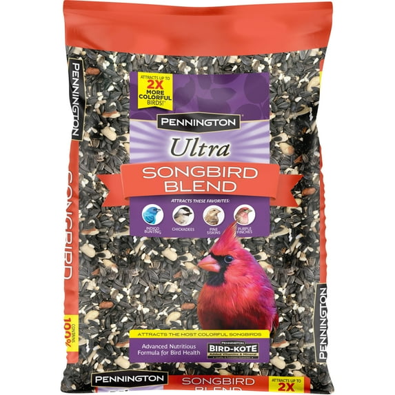 Pennington Ultra Songbird Blend, Dry Wild Bird Seed and Feed, 12 lb., 1 Pack