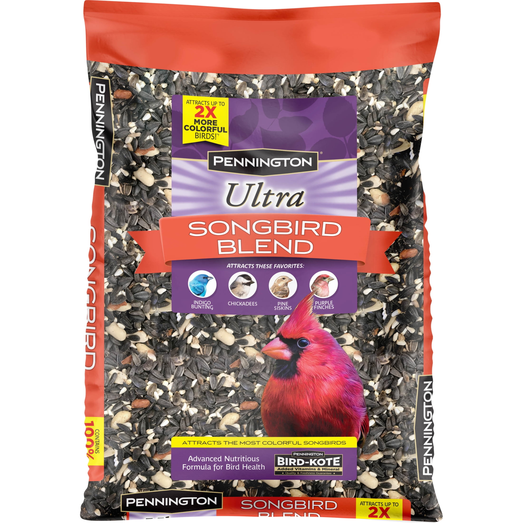 Pennington Ultra Songbird Blend Wild Bird Feed and Seed, 14 lb. Bag, 1 Pack, Dry