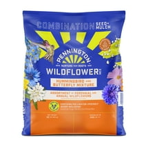 Pennington Wildflower Meadow Lawn Butterfly and Hummingbird Perennial Full Sun Seed Mix, 32 oz. Bag